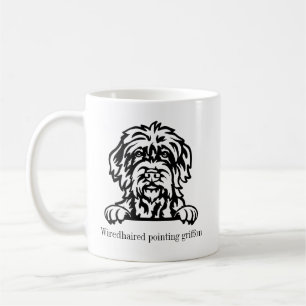 wiredhaired pointing griffon dog personalised name coffee mug