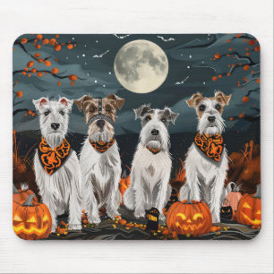 Wirefox Terrier Halloween Spooky Mouse Mat