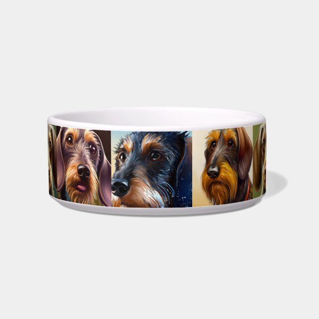 Wirehair Dachshund Bowl (Right)