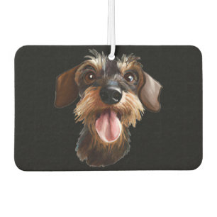 Wirehaired Dachshund Car Air Freshener