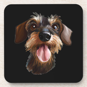 Wirehaired Dachshund Coaster