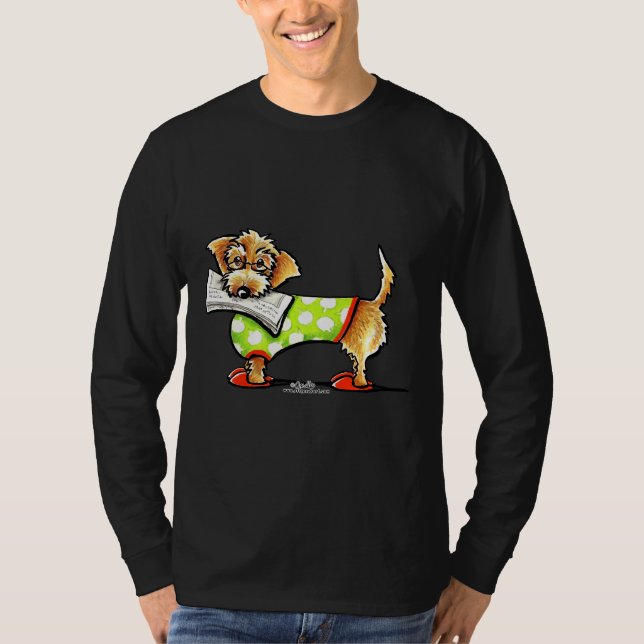 Wirehaired Dachshund Country Apple T-Shirt (Front)