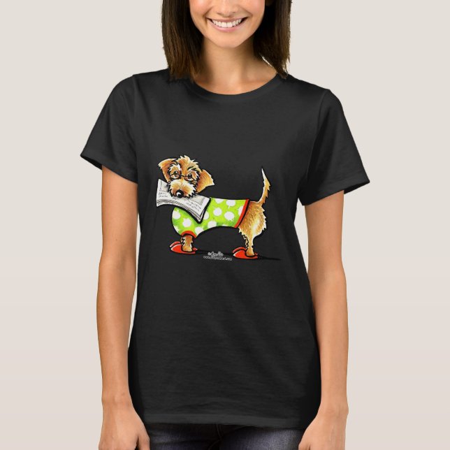 Wirehaired Dachshund Country Apple T-Shirt (Front)