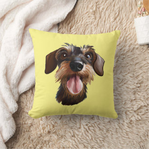 Wirehaired Dachshund Cushion