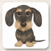 Wirehaired Dachshund | Cute Cartoon Dog Teckel
