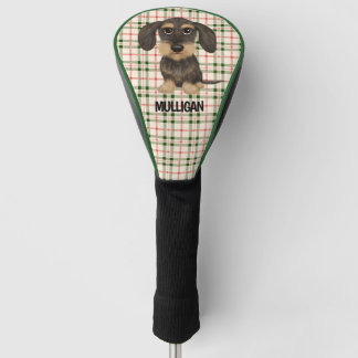 Wirehaired Dachshund | Cute Dog Teckel Custom Name Golf Head Cover