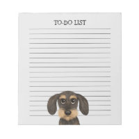 Wirehaired Dachshund Cute Teckel Dog Lover's Lined