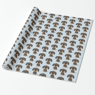 Wirehaired Dachshund   Cute Teckel Dog Patterned Wrapping Paper