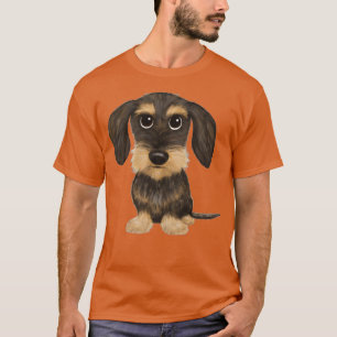 Wirehaired Dachshund Cute Wire Haired Wiener Dog W T-Shirt