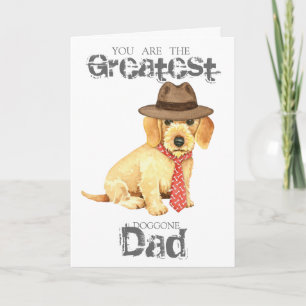 Wirehaired Dachshund Dad Card
