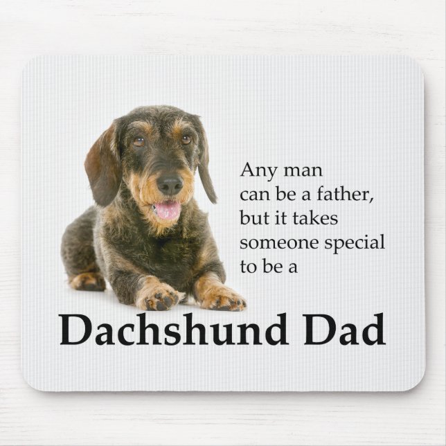Wirehaired Dachshund Dad Mousepad (Front)