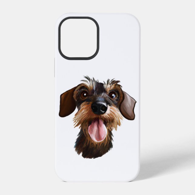 Wirehaired Dachshund iPhone Case (Back)
