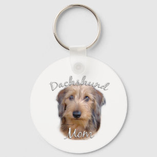 Wirehaired Dachshund Mum 2 Key Ring