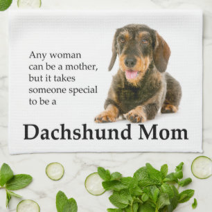 Wirehaired Dachshund Mum Kitchen Towel
