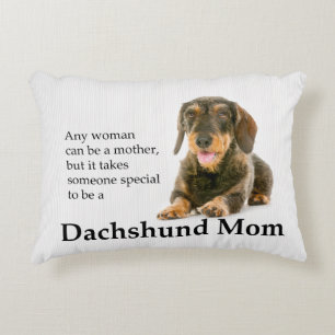 Wirehaired Dachshund Mum Pillow