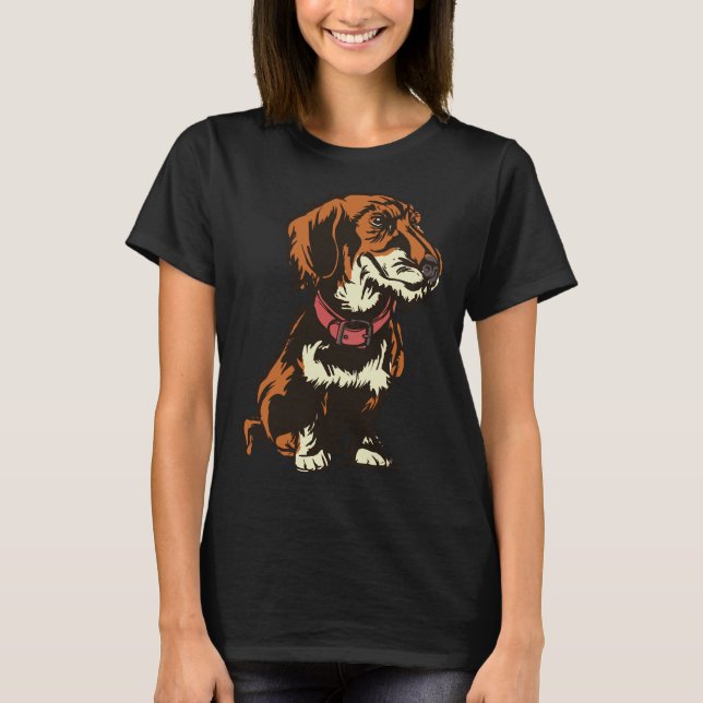 Wirehaired Dachshund    T-Shirt (Front)