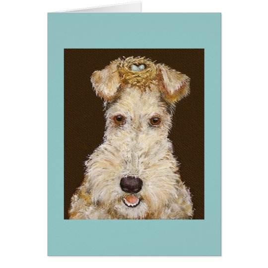 wirehaired fox terrier card