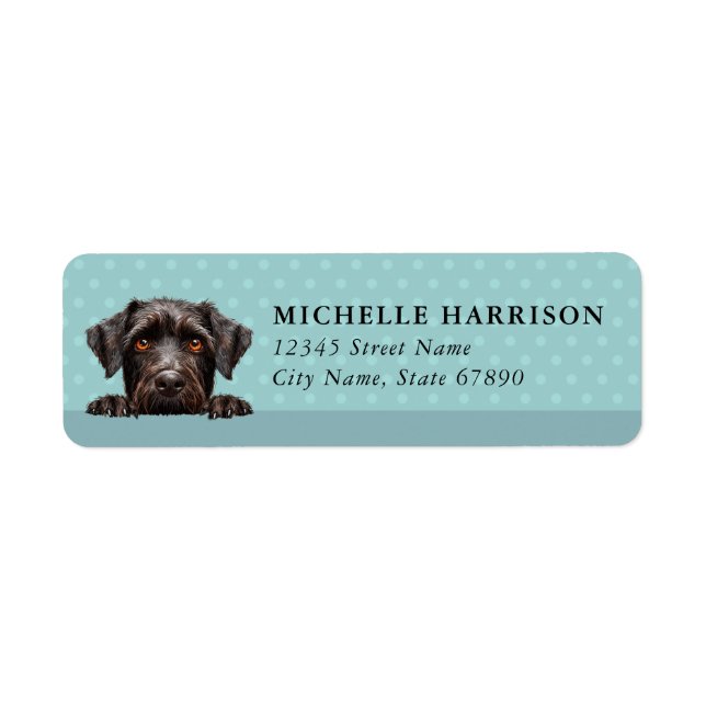Wirehaired Pointe Dog Return Address Labels (Front)
