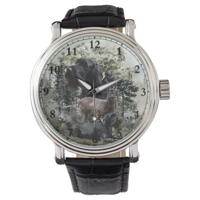 Wirehaired Pointer ,  Outdoors Hunting Watch (Front)
