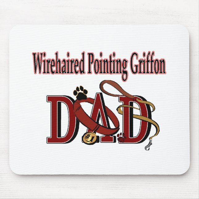 Wirehaired Pointing Griffon Dad Mouse Mat (Front)