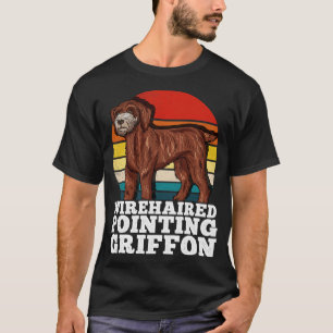 Wirehaired Pointing Griffon Dog Lover Retro T-Shirt