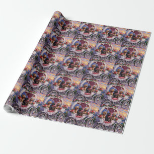 Wirehaired Pointing Griffon Dog Valentine's Day Wrapping Paper