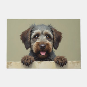Wirehaired Pointing Griffon Doormat Art