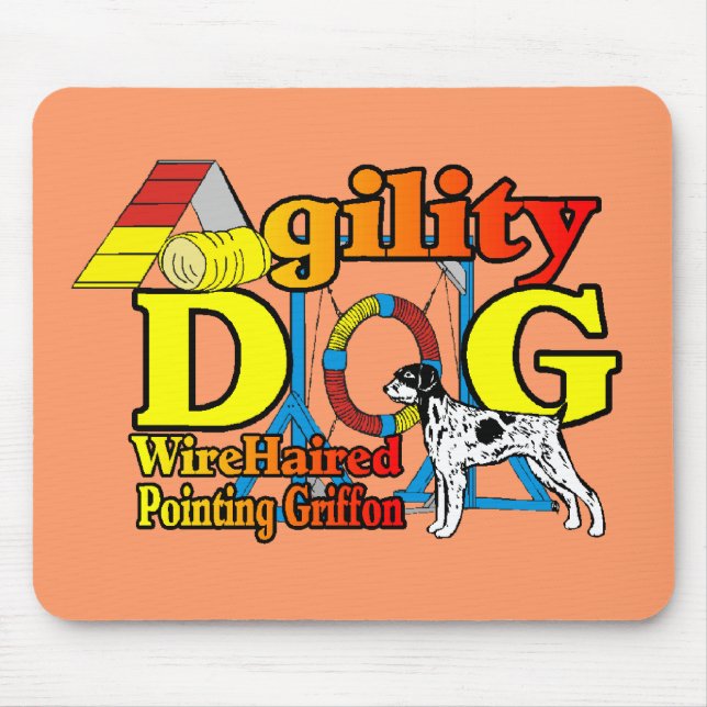 Wirehaired Pointing Griffon Mouse Mat (Front)