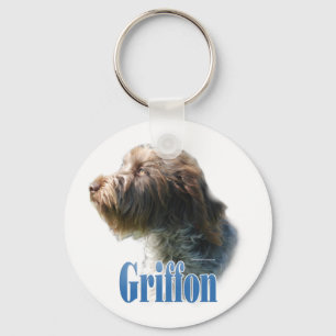 Wirehaired Pointing Griffon Name Key Ring