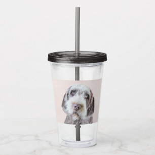 Wirehaired Pointing Griffon Painting - Dog Art Acrylic Tumbler