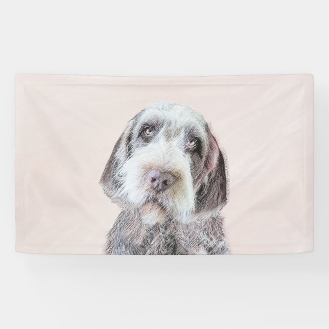 Wirehaired Pointing Griffon Painting - Dog Art Banner (Horizontal)