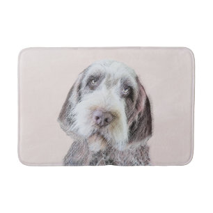 Wirehaired Pointing Griffon Painting - Dog Art Bath Mat