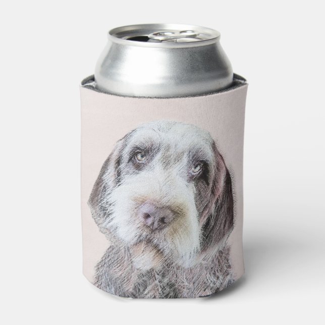 Wirehaired Pointing Griffon Painting - Dog Art Can Cooler (Can Front)