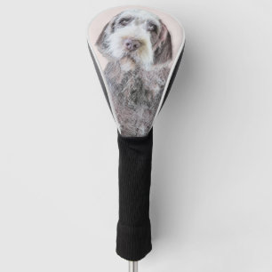 Wirehaired Pointing Griffon Painting - Dog Art Golf Head Cover