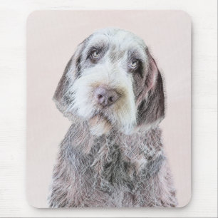 Wirehaired Pointing Griffon Painting - Dog Art Mouse Mat