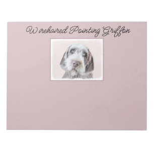 Wirehaired Pointing Griffon Painting - Dog Art Not Notepad