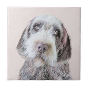 Wirehaired Pointing Griffon Painting - Dog Art Tile