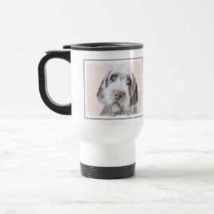 Wirehaired Pointing Griffon Painting - Dog Art Travel Mug