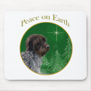 Wirehaired Pointing Griffon Peace Mouse Mat