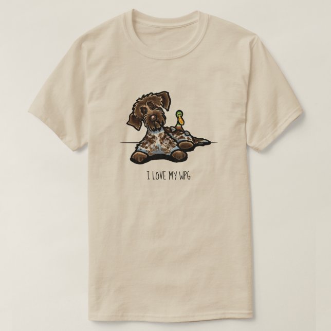 Wirehaired Pointing Griffon Personalised T-Shirt (Design Front)
