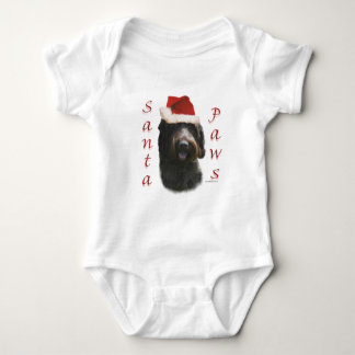 Wirehaired Pointing Griffon Santa Paws Baby Bodysuit