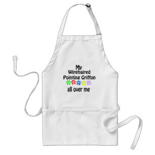 Wirehaired Pointing Griffon Walks Design Standard Apron