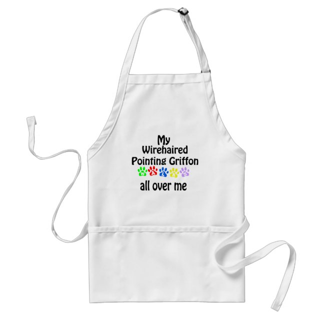Wirehaired Pointing Griffon Walks Design Standard Apron (Front)