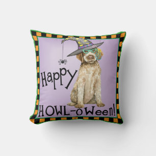 Wirehaired Pointing Griffon Witch Cushion