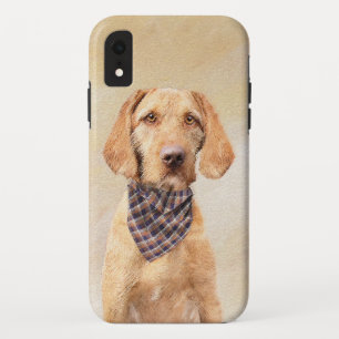 Wirehaired Vizsla Painting - Cute Original Dog Art iPhone XR Case