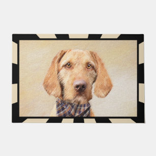 Wirehaired Vizsla Painting - Cute Original Dog Art Doormat