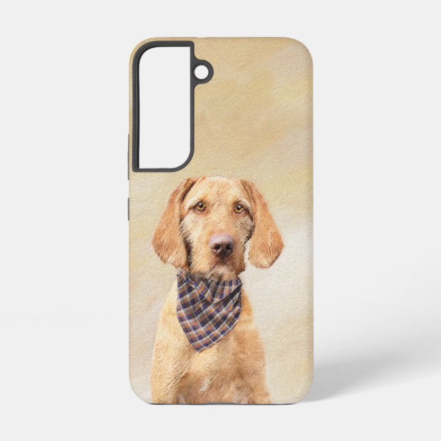 Wirehaired Vizsla Painting - Cute Original Dog Art Samsung Galaxy S22 Case (Back)