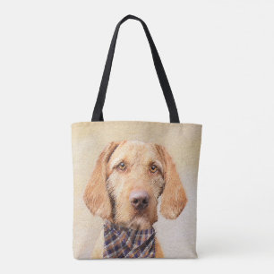 Wirehaired Vizsla Painting - Cute Original Dog Art Tote Bag