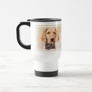 Wirehaired Vizsla Painting - Cute Original Dog Art Travel Mug