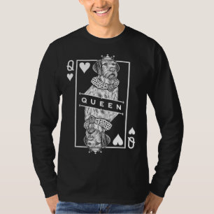 Wirehaired Vizsla Queen Of Hearts Dog Pop T-Shirt